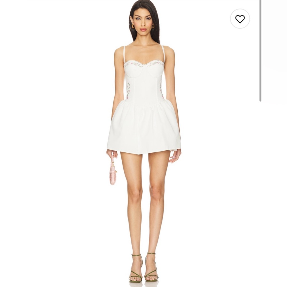 White Corset Mini Dress